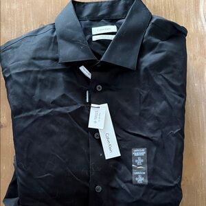 Calvin Klein Men's Classic Black Dress Shirt
